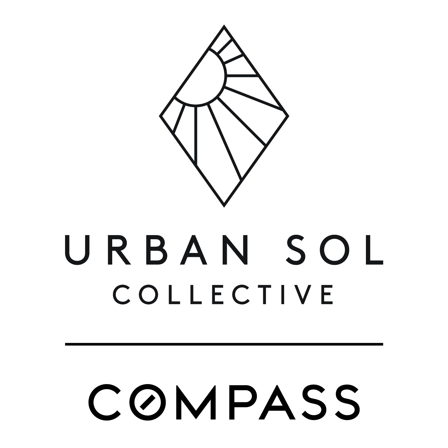 UrbanSolCollective-Compass_Lockup_Vertical_Black