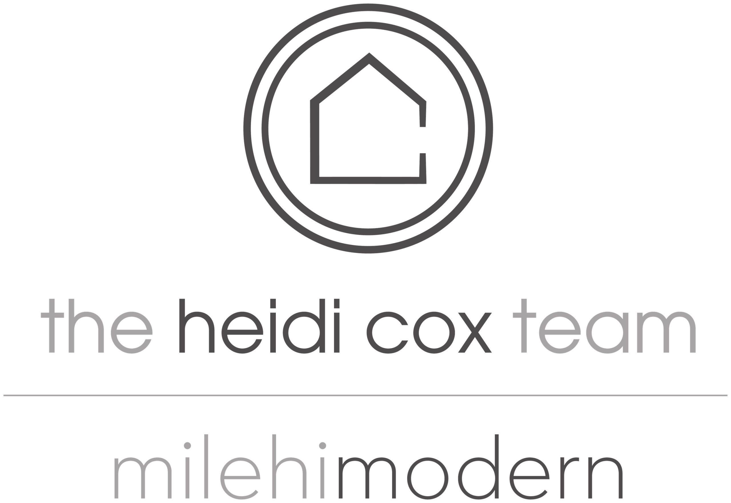 The Heidi Cox Team - milehimodern lockup